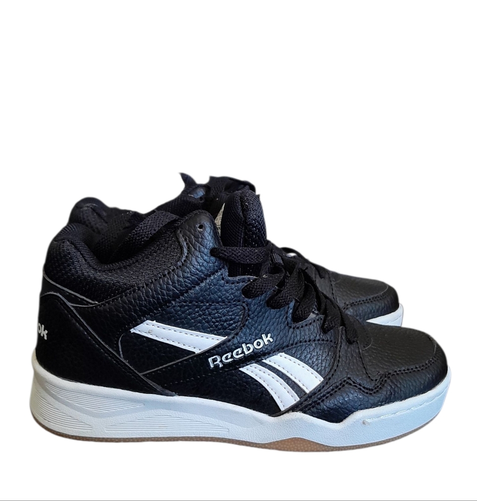 Reebok Black and White Boys Court Sneakers